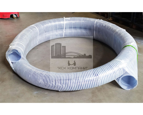 Шланг спиральный НВС Ф200 мм из ПВХ серия 700N белый (бухта 10 м)