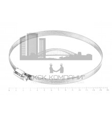 Хомут червячный 120-140/9 нерж. W2 (AISI 430)