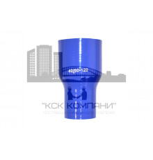 Патрубок силиконовый прямой с переходом Ф 40х60 мм L 120 мм