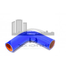 Патрубок силиконовый угловой Ф 45 мм L 150х150 мм, 90 град.