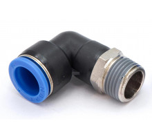 Пневмофитинг цанговый L-образный с наружной резьбой PL 16-04 (R1/2")