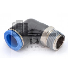 Пневмофитинг цанговый L-образный с наружной резьбой PL 16-04 (R1/2")