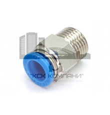 Пневмофитинг цанговый прямой с наружной резьбой PC 10-М16х1.5