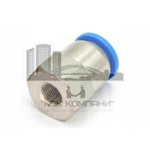 Пневмофитинг цанговый прямой с внутренней резьбой PCF 12-01 (R1/8")