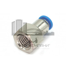 Пневмофитинг цанговый прямой с внутренней резьбой PCF 6-М12х1.5