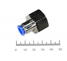 Пневмофитинг цанговый прямой с внутренней резьбой PCF 8-04 (R1/2")