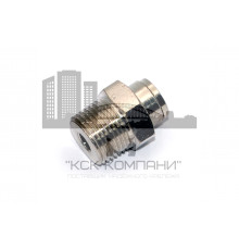 Пневмофитинг латунный прямой с наружной резьбой NPCT 8-03 (R3/8")