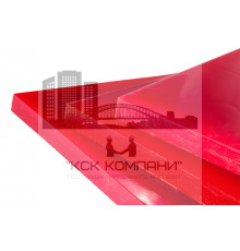Полиуретан листовой 25 мм (500х500 мм, ~7.8 кг, красный) Россия