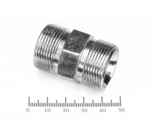 Штуцер для РВД соединительный 32/32  М27х1.5 - М27х1.5 грань S27