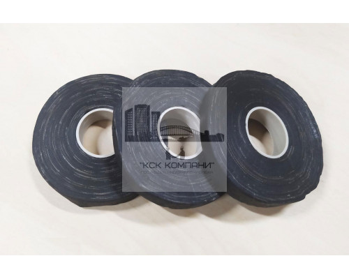 Тканевая изолента ХБ черная 300 г. двухсторонняя (шир. 20 мм, толщ. 0.4 мм) Китай