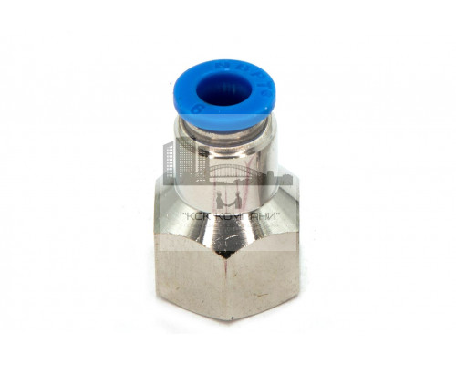 Пневмофитинг цанговый прямой с внутренней резьбой PCF 6-М12х1.5