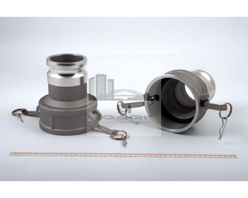 Камлок переходной алюм. DA-4030 (МАМА 100мм + ПАПА 75мм) 4 х 3