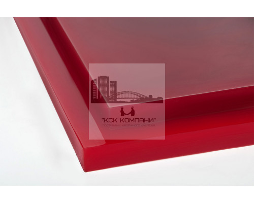 Полиуретан листовой 25 мм (500х500 мм, ~7.8 кг, красный) Россия