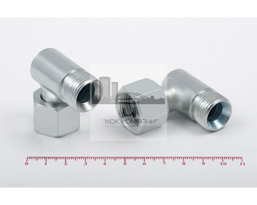 Штуцер для РВД угловой 24/24 М 20х1.5 - гайка 20х1.5