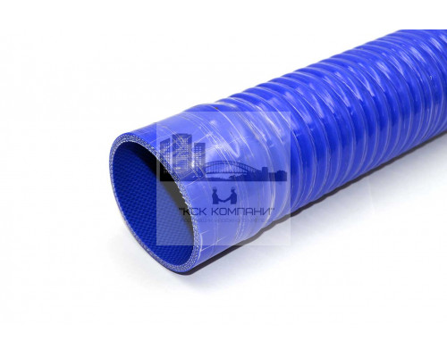 Патрубок силиконовый гофрированный усиленный Ф 75 мм L 400 мм