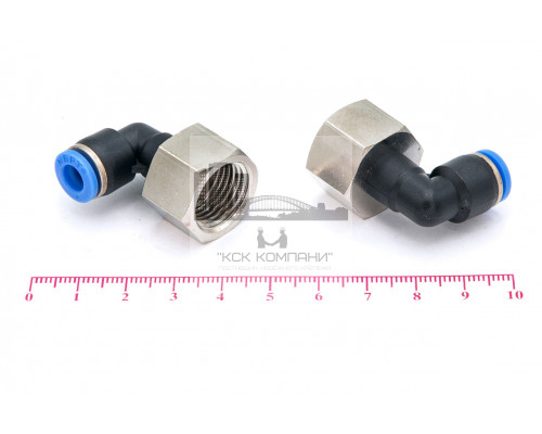 Пневмофитинг цанговый L-образный с внутренней резьбой PLF 6-М16х1.5