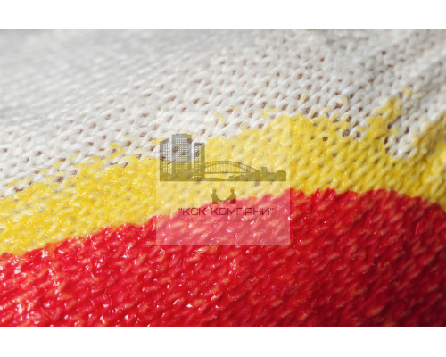 Перчатки х/б+пэ с двойным латексным обливом, 10 класс вязки