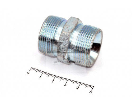 Штуцер для РВД соединительный 36/36  М30х1.5 - М30х1.5 грань S32