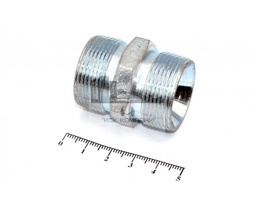 Штуцер для РВД соединительный 36/36  М30х1.5 - М30х1.5 грань S30