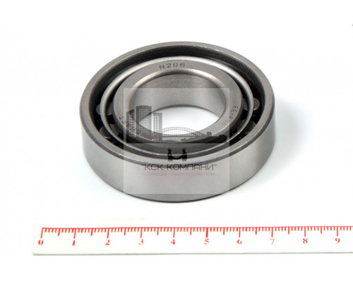 Подшипник 2206 КМ (N 206) 30*62*16мм