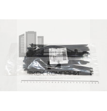 Кабельная стяжка чёрная 4х200 мм пластиковая (100 шт)