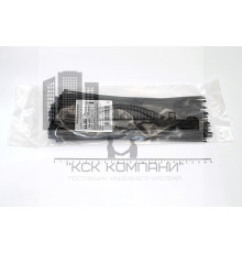 Кабельная стяжка чёрная 4х250 мм пластиковая (100 шт)