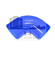 Патрубок силиконовый угловой Ф 110 мм L 150х150 мм, 90 град.