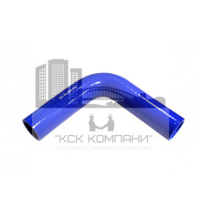 Патрубок силиконовый угловой Ф 45 мм L 200х200 мм, 90 град.