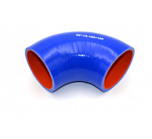 Патрубок силиконовый угловой Ф 75 мм L 100х100 мм, 90 град.