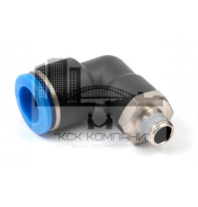 Пневмофитинг цанговый L-образный с наружной резьбой PL 12-01 (R1/8")
