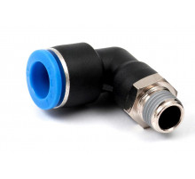 Пневмофитинг цанговый L-образный с наружной резьбой PL 12-02 (R1/4")