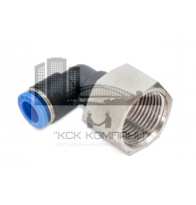 Пневмофитинг цанговый L-образный с внутренней резьбой PLF 8-М20х1.5