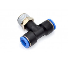 Пневмофитинг цанговый Т-образный с наружной резьбой PТ 12-04 (R1/2")