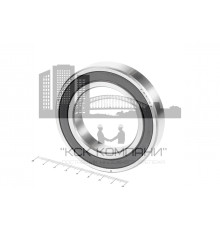 Подшипник 6011 2RS (6-180111 С17) 55*90*18мм ГПЗ