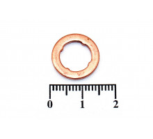 Шайба медная пламягасящая форсунки впрыска 9*14.65*1.5 мм
