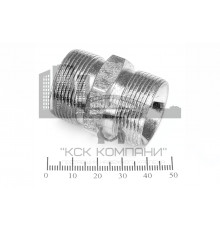 Штуцер для РВД соединительный 36/36  М30х1.5 - М30х1.5 грань S32