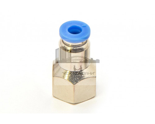 Пневмофитинг цанговый прямой с внутренней резьбой PCF 4-01 (R1/8)