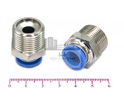 Пневмофитинг цанговый прямой с наружной резьбой PC 10-М20х1.5