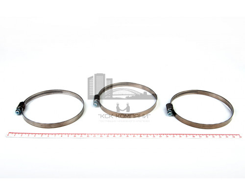 Хомут червячный 80-100/9 нерж. W2 (AISI 430)