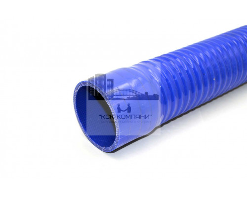Патрубок силиконовый гофрированный усиленный Ф 70 мм L 400 мм