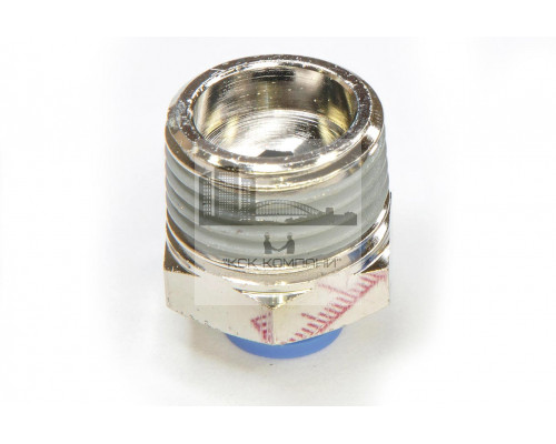 Пневмофитинг цанговый прямой с наружной резьбой PC 6-04 (R1/2)