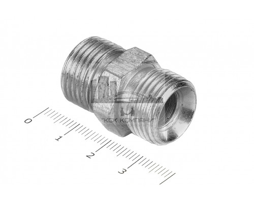 Штуцер для РВД соединительный 22/22  М18х1.5 - М18х1.5 грань S19