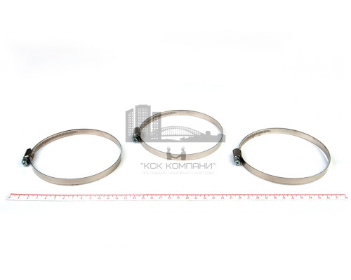 Хомут червячный 90-110/9 нерж. W2 (AISI 430)