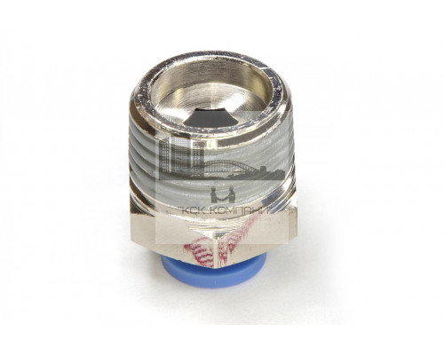 Пневмофитинг цанговый прямой с наружной резьбой PC 8-04 (R1/2)