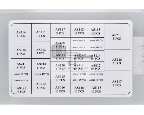 Набор колец тефлоновых уплотнительных O-Ring TEFLON55 325шт