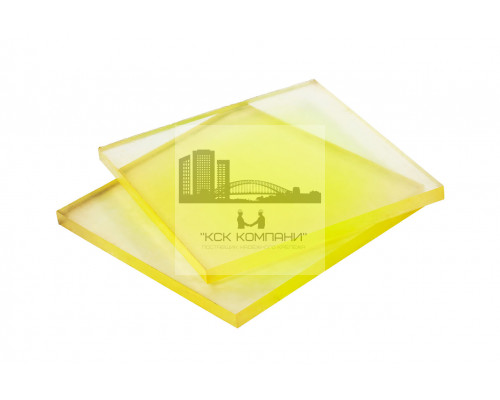 Полиуретан листовой 30 мм (500х500 мм, ~9.6 кг, жёлтый) Китай