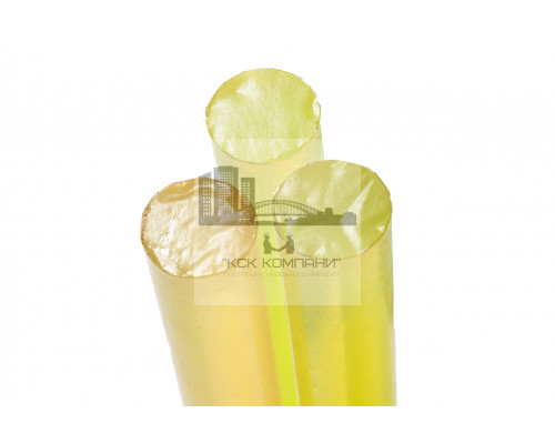 Полиуретан стержень Ф 50 мм ШОР А83 Китай (500 мм, 1.2 кг, жёлтый)