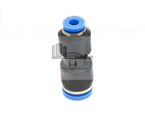 Фитинг пневматический цанговый пластиковый прямой переходной PG 8-4