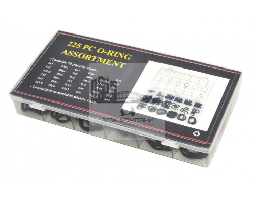 Набор колец резиновых уплотнительных O-Ring NBR70 Метр. 225шт