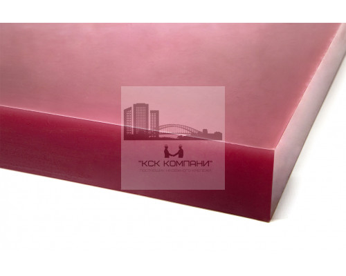 Полиуретан листовой 40 мм (500х500 мм, ~12.5 кг, красный) Россия